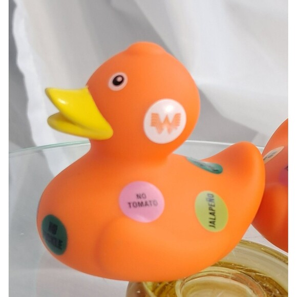 Mini Whataburger Duck Jeep Rubber Duckie Ducky 2" Set of 2 Limited Edition - Picture 4 of 9